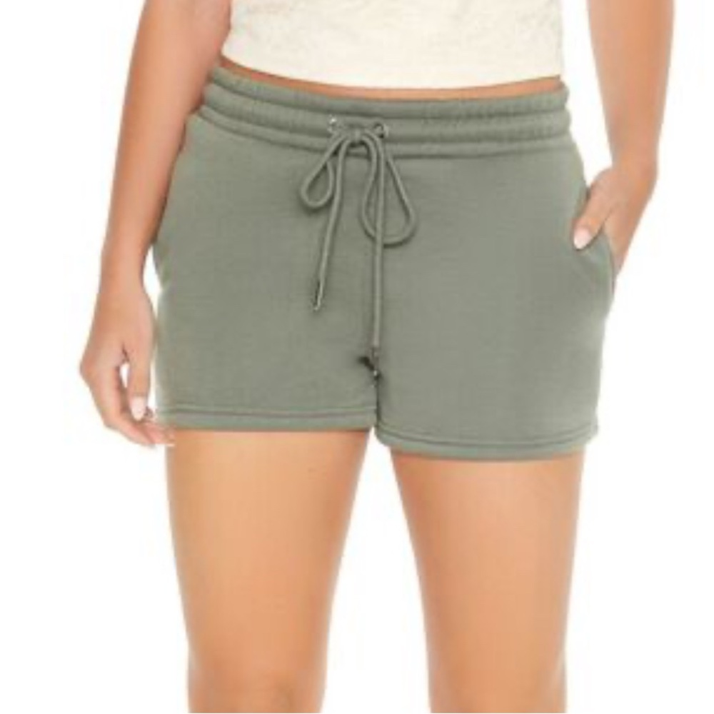 Forever 21 Green Fleece Shorts